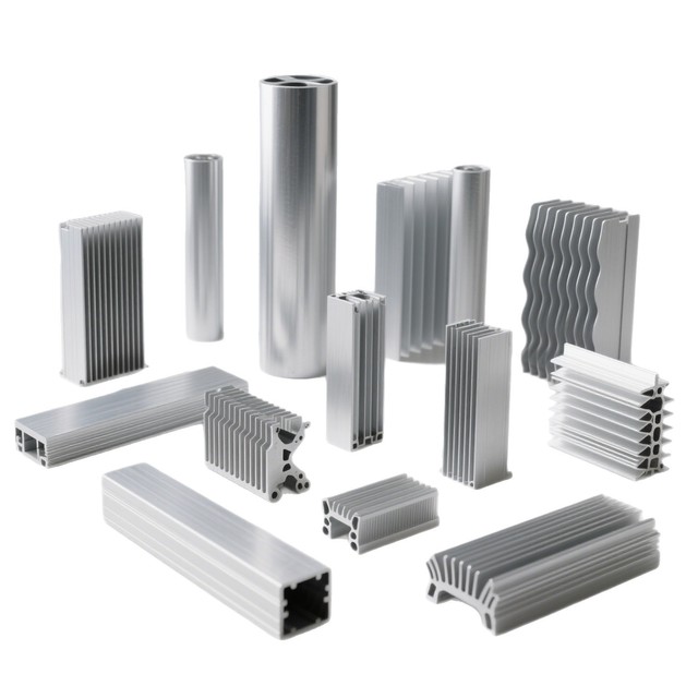 Custom Extruded Aluminum Profile Heat Sink with CNC Machined Fins for Cooling