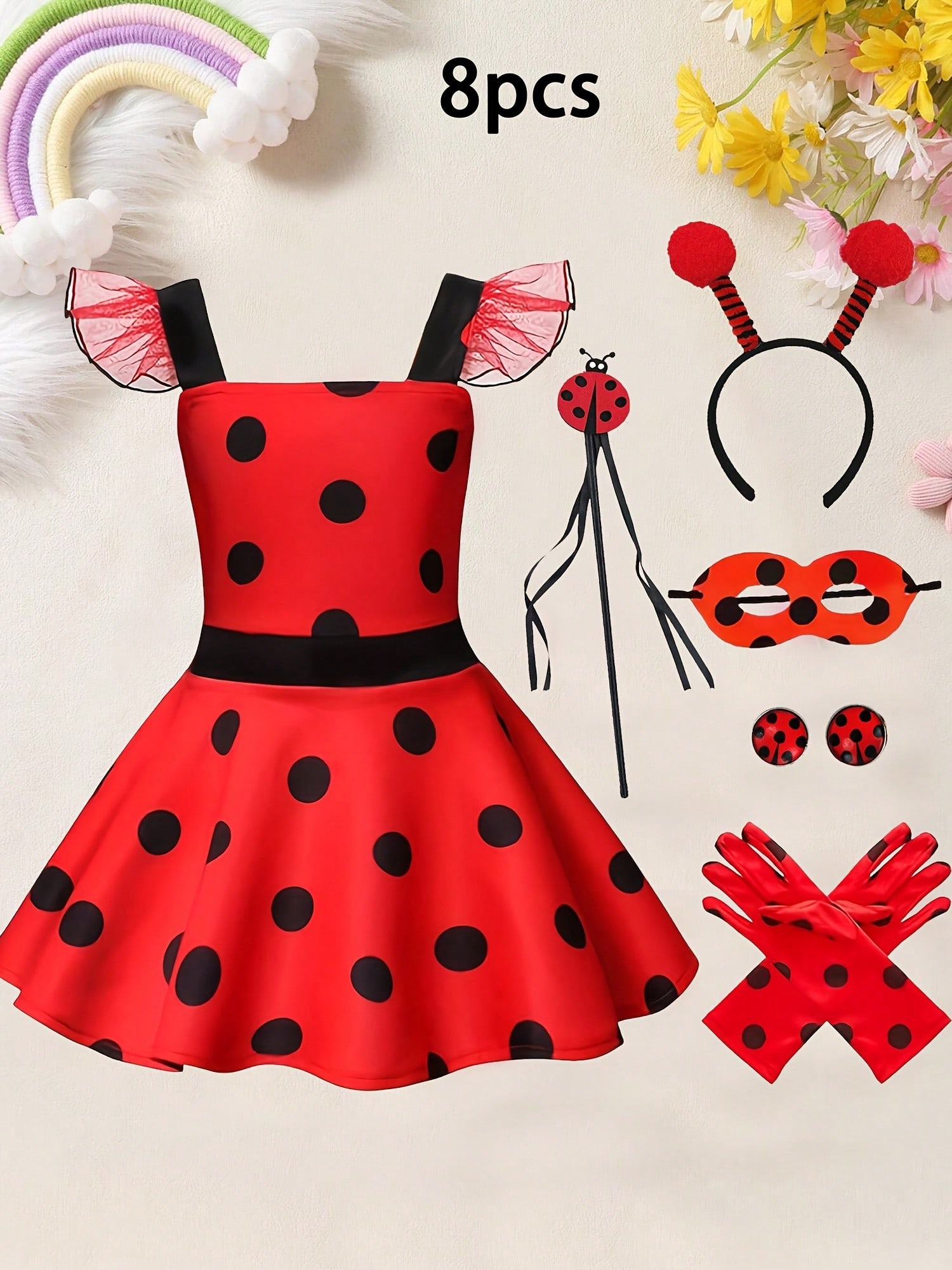 Ladybug Dresses - Cute Kids Halloween Costume Outfit