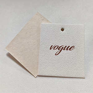 ZP-étiquettes en tissu de papier épais personnalisées avec ficelle étiquettes pivotantes écologiques pour accessoires vestimentaires et solutions d'emballage textile - Product Image 3