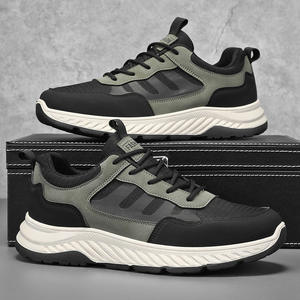 Men's Breathable Mesh Lace-Up <b>Running</b> <b>Shoes</b> Height-Increasing Sneakers Soled for Autumn Season Functional Versatile Cloth Upper - Product Image 6