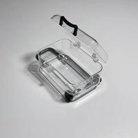D5849 Valise de voyage en plastique transparent avec roulettes, emballage cadeau, présentoir pour bonbons et bijoux, mini boîte de rangement pour bagages