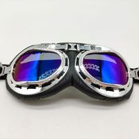 Masque de protection rétro 2026 Halley coupe-vent anti-UV pour moto, karting, VTT, sports de plein air, lunettes pliables