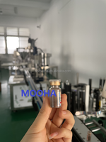 Machine de remplissage, de bouchage et d'étiquetage de flacons en verre personnalisés pour produits chimiques, ligne PLC, 2 ml, 3 ml, 5 ml, stérilisation automatique