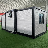 Casa Contenedor Modular y Portátil de 30 pies con Terraza y Escaleras, Fabricada con Acero y Panel Sándwich, Tamaño de 30 pies