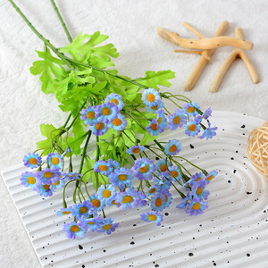Bouquet de marguerites artificielles Flower Delight, fleurs en soie réalistes, blanches, décoration de mariage et de maison, style hollandais - Product Image 3