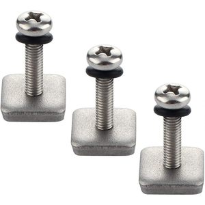 Vturboway 316แผ่นสกรู M4สแตนเลสครีบ3แพ็คสำหรับกระดานโต้คลื่น longboard เครื่องมือเล่นเซิร์ฟอุปกรณ์เสริมไฟเบอร์กลาส