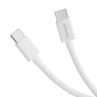 Cable de Datos ESEEKGO G-01AW de Carga Rápida Tipo-C a Tipo-C, 1M 3.3FT, Negro, USB-C a USB para Laptops y Teléfonos Móviles, 3.3FT/1M, Negro