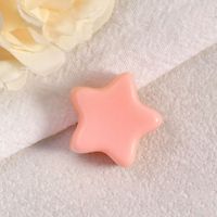 Perles acryliques à grand trou en forme d'étoile à cinq branches de 23 mm, accessoires DIY pour breloques de sac, porte-clés, chaînes de téléphone, style Dopamine