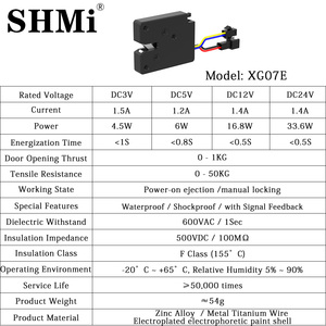 XG07E DC Multivoltage for Smart Parcel Lockers <strong>Small</strong> Magnetic <strong>Door</strong> <strong>Lock</strong> - Product Image 6
