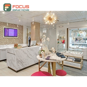 Contemporary Retail Shop Led Lighting Counter Display 3D Design Service Chain Clothing Store - Product Image 1