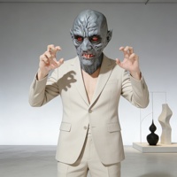 Masque de diable réaliste en latex gris, masque effrayant pour Halloween, pour maison hantée et soirées cosplay