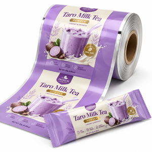 <span class=keywords><strong>Film</strong></span> d'emballage laminé haute barrière de qualité alimentaire imprimé sur mesure pour sachets individuels de poudre de milkshake à la <span class=keywords><strong>fraise</strong></span> - Product Image 3