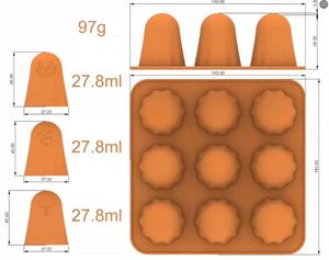 Top Seller Ghost Silicone MoldsNon Stick 3D Halloween Mold for Chocolate <b>Jelly</b> Gummy <b>Pudding</b> Resin Cake Decorations - Product Image 2