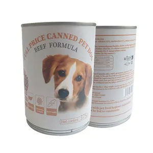 Chicken Flavor Organic Canned Dog OEM Pet Wet Food 375G Pet Storage Bin For Small Dogs Cats Food Dry Fresh