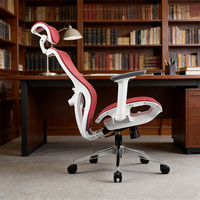 Chaise de bureau ergonomique moderne et contemporaine en maille, réglable, de haute qualité, avec accoudoirs 3D en PU et support lombaire en mousse à mémoire de forme