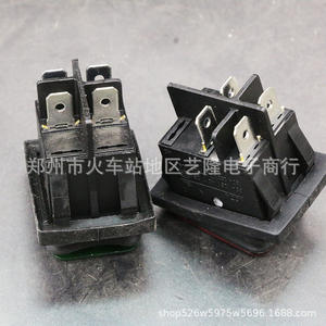 Interruptor basculante de 16A, Plug and Play, eléctrico, de plástico, rojo y verde, para equipos de cocina comerciales - Product Image 1