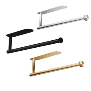 Portarotolo Moderno a Parete <span class=keywords><strong>in</strong></span> <span class=keywords><strong>Acciaio</strong></span> <span class=keywords><strong>Inox</strong></span>, Supporto per Tovaglioli, Carta Igienica e Pellicola <span class=keywords><strong>in</strong></span> Plastica, Senza Fori o Chiodi - Product Image 6