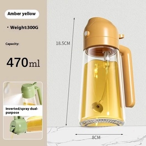 Alta pressão de dupla utilização vidro spray de óleo garrafa Leak-Proof sustentável máquina de lavar louça segura cozinhar ferramenta para cozinha churrasco salada - Product Image 6