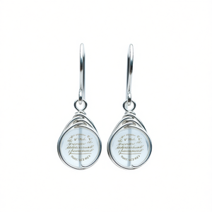 Orecchini Pendenti Verdi E2829 in Argento 925 con Cristalli a Goccia, Montatura a Castone, Gioielli Minimalisti da Donna per Uso Quotidiano - Product Image 1