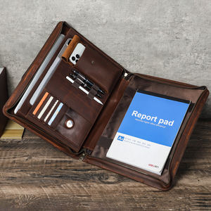 Coque de Porte-Documents Personnalisée en <span class=keywords><strong>Cuir</strong></span> Véritable <span class=keywords><strong>14</strong></span> <span class=keywords><strong>Pouces</strong></span> RFID, Étui Vintage Slim en <span class=keywords><strong>Cuir</strong></span> pour Macbook Pro Air M2 13.6, Sacs et Housses pour Ordinateur Portable - Product Image 3