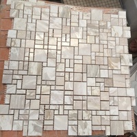 Hot Sale Qualität Wand dekoration Natürliche weiße Onyx Mosaik fliesen Wand-und Bodenfliesen Wandmosaik Bodenfliesen