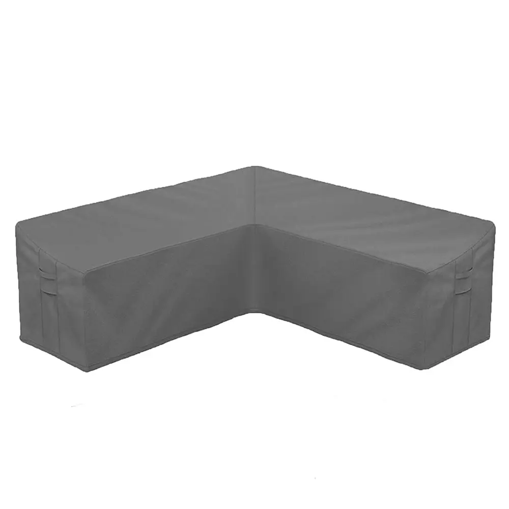 OEM custom waterproof anti-UV oxford outdoor garden furniture L-shaped sofa cover sectional sofa dust cover