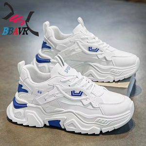 Zapatillas Deportivas de Malla Transpirables para Hombre, con Plataforma, Color Blanco, Modelo 2025, Última Moda - Product Image 1