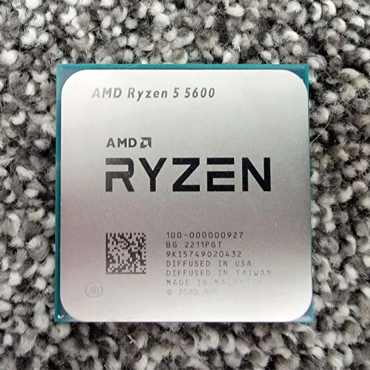 AMD Ryzen 5 5600 6コアデスクトップコンピュータープロセッサー最大