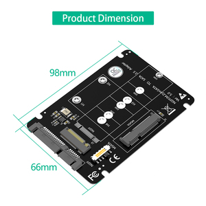 Tarjeta Adaptadora 2 en 1 de M.2 MSATA SSD a 2.5 Pulgadas, 22230 2242 2260 2280, Adaptador PCBA para Wifi de PC - Product Image 2