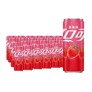 <span class=keywords><strong>Coca</strong></span>-<span class=keywords><strong>Cola</strong></span> Sabor Fresa 330ml, Bebida Carbonatada Hidratante en <span class=keywords><strong>Lata</strong></span>, Paquete de 12 - Product Image 3
