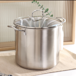 Sâu <span class=keywords><strong>26Cm</strong></span> 30Cm Thép Không Gỉ Soong Nấu Ăn Súp Kho Nồi Với Glass Nắp - Product Image 2