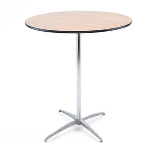 Tables rondes hautes pour événements, cocktails, restaurants et fêtes, en bois, de la marque Foshan Sinoperfect, à vendre. - Product Image 1