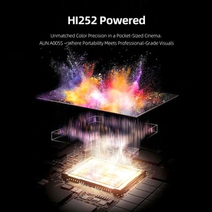 Meilleure Vente A005S MINI Projecteur Portable 1080P 4K Full HD Android Smart TV à Bas Prix Haut-parleur HIFI Correction Automatique de la Distorsion Trapézoïdale Karaoké Chambre - Product Image 4