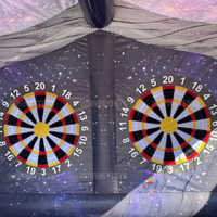 Jeu de lancer de fléchettes de fusée spatiale personnalisable Commercial jeux gonflables de jeu de fléchettes spatiales à Double voie