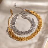 Minimalistisches Stern-Papierketten-Armband aus Edelstahl 18K Vergoldet mit CZ-Stein-Einlage Schmuckgeschenk für Frauen