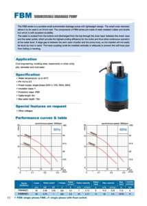 Pompe à eau submersible électrique légère FCME, monophasée, pour déshydratation basse pression, application personnalisable, OEM - Product Image 3
