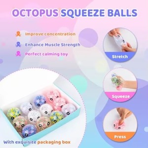 Fidget Stress <b>Balls</b> Adults Cute Dumplings Eco-Friendly TPR Stress Relief Bulk Squishy <b>Squeeze</b> <b>Ball</b> Set Birthday Party Favors - Product Image 5