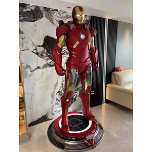 <span class=keywords><strong>1</strong></span>:<span class=keywords><strong>1</strong></span> a grandezza naturale MK50 <span class=keywords><strong>Iron</strong></span> <span class=keywords><strong>Man</strong></span> scultura con luci a Led a dimensione reale personaggio del film Marvel in fibra di vetro statua uomo in ferro scultura - Product Image 4