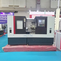 Système CNC TCK56Y de haute précision avec contre-pointe, axe Y, lit incliné, tour CNC