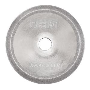 Disco de Pulido FERVI MOLA en CBN, Viscosidad Vitrificada para Unión de Metal de Aluminio y Cerámica, Aplicación de Pulido y Desbarbado - Product Image 1