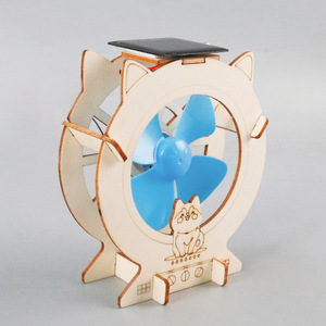 Kit de bricolage OKYN-G6795 : Ventilateur en bois à énergie solaire, expérience scientifique éducative, activité STEM, jouet - Product Image 3