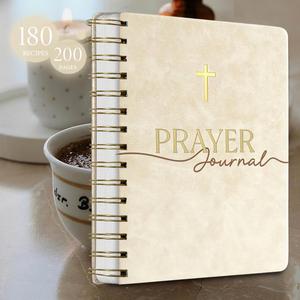 A5 Hardcover Thread Sewing Leather 128 Sheets Customizable Daily Prayer & Gratitude Journaling Notebook Christian <b>Gift</b> - Product Image 4