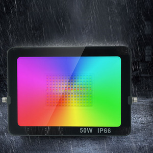 IP65 RGBW pared jardín luces aluminio RGB reflector personalizado barato impermeable DMX RGB al aire libre Led Luz de inundación - Product Image 2