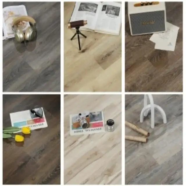 Papan vinil lantai Herringbone lantai SPC/Lvp/Lvt inti kaku desain populer antiselip