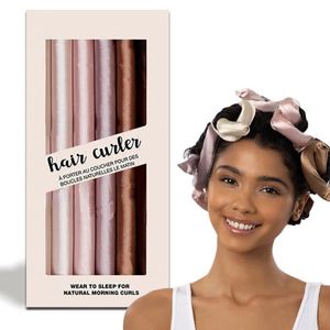 Rizador de Pelo de Satén Sleep Styler, Rizador de Pelo sin Calor de 25 cm, Juego de Rizadores de Pelo de Satén, Seis Colores, Juego de 6 Piezas para Mujer - Product Image 1