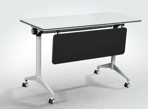 Sinonis Portable Simple Movable <b>Foldable</b> School Meeting Conference Training Computer Study <b>Table</b> <b>Desk</b> with Wheels - Product Image 2