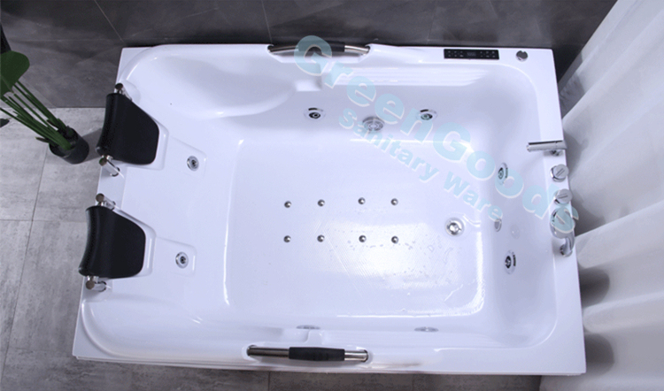Baignoire de douche à Jets d'eau, baignoire de Massage, avec lumière LED, en acrylique