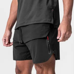 Short d'entraînement pour homme avec poche et cordon de serrage Vêtements de sport décontractés pour homme, vêtements de fitness multicolores pour la course à pied