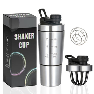 Garrafa <span class=keywords><strong>Shaker</strong></span> 26oz Toptip em Aço Inoxidável Isolada para Mistura de Proteínas - Product Image 1