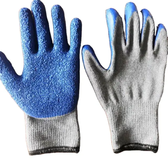 Leenol-1588007 Latex-Palmen beschichtung bietet überlegene Arbeits handschuhe aus Polyester-Baumwolle